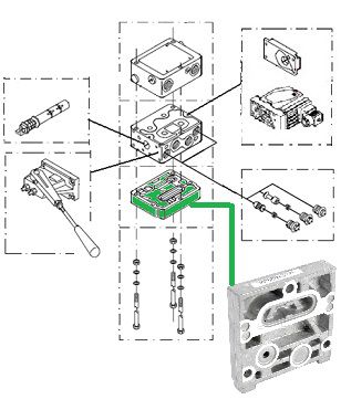 [DANF157B2000] Sluitplaat  PVS -  P max. 250bar