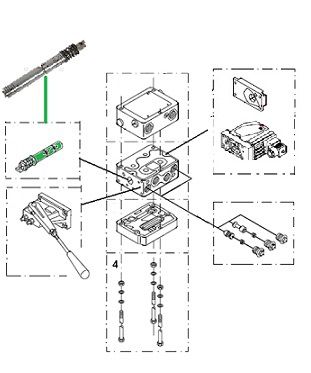 [DANF157B7106] Schuif 130  l/min -   P gesloten - T-A-B verbonden