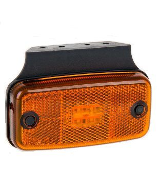 [DKWK 40 000 080] Feu d'encombrement 12/24V - 4 Leds - 110,0 x 55,0 x 18,0 - Orange - avec support