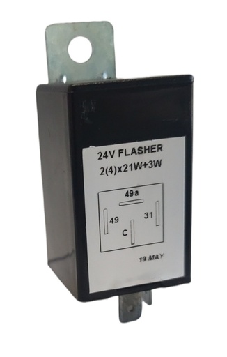 [DKWK 40 000 452] Knippercentrale 24V 4P DIN + drager