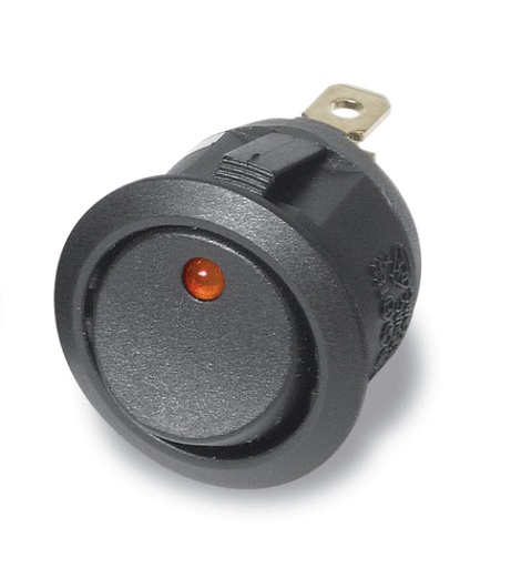 [DKWK 40 000 550] Mini-tuimelschakelaar on - off - LED - rood