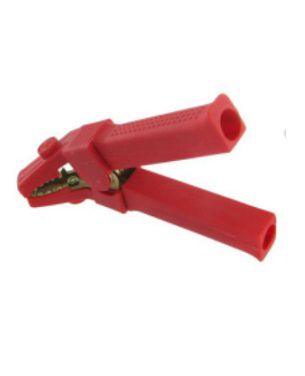 [DKWK 40 001 207] Pince de batterie coudée et isolée en laiton 500 A (rouge)