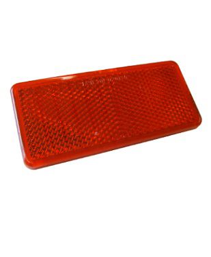[DKWK 40 002 011] Zelfklevend reflector (90X40mm) rood