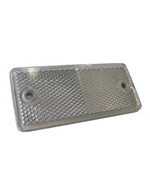 [DKWK 40 002 015] Rechthoekig reflector (90x40mm) wit