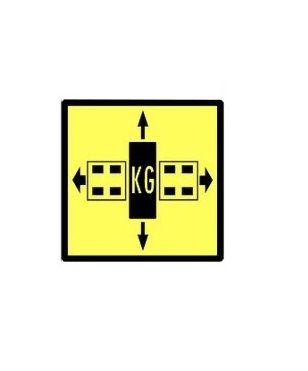 [DKWK 40 002 110] Autocollant LOGO "CONVOI EXCEPTIONNEL" 500 X 500 MM
