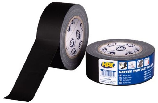 [DKWK 46 003 005] HPX Gaffer Tape mat zwart 48mm x 25m