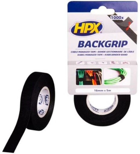[DKWK 46 003 010] Backgrip zwart 16mm x 5m