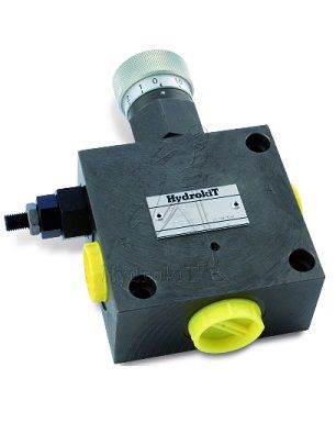 [DKWK 80 007 353] Debietregelaar met overdrukklep BUCHER 1/2" - max 70L - prioriteit regelbaar 0 - 50L