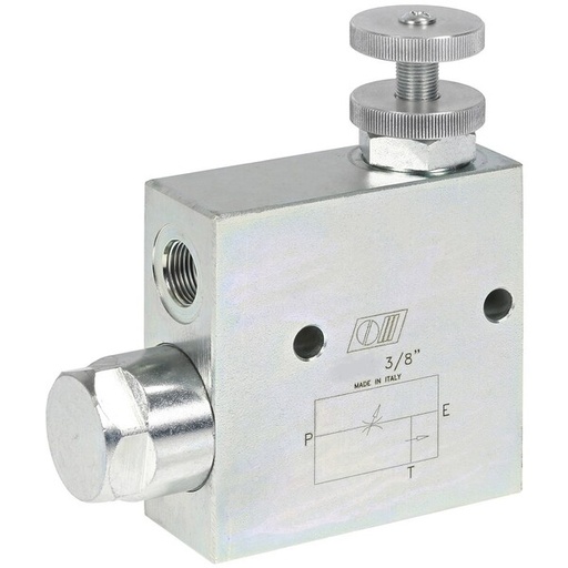 [DKWK 80 007 411] Debietregelaar 1/2" - max 60L - prioriteit regelbaar  0-55 L