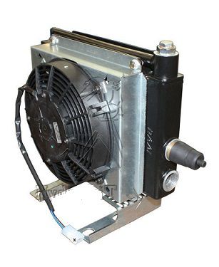 [DKWK 80 040 100 H] Oliekoeler 12V - 10-80 L/min met by-pass en thermocontact 50/60°