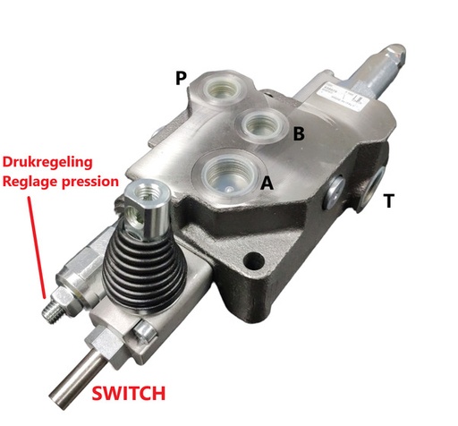 [DKWK 80 102 193] Distributeur fendeuse AUTOSPEED - Positionneur fixe au retour: réglage par switch