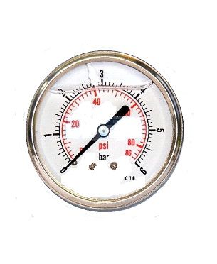 [DKWK 80 801 060] Manometer Ø 63 mm - 0-0006 bar
