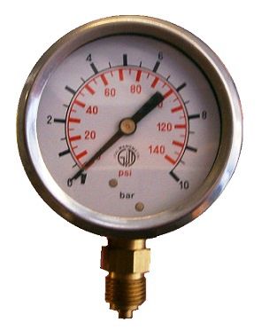 [DKWK 80 801 101] Manometer Ø 63 mm - 0- 0010 bar