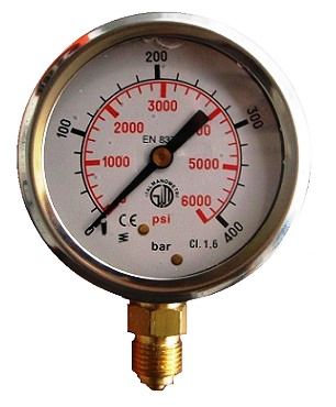 [DKWK 80 801 112] Manomètre Ø 63 mm - 0- 0400 bar