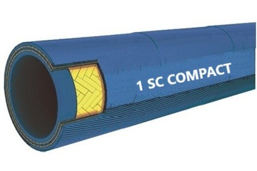 [DKWK 82 006 111] Slang  1/4"   1SC   Blauw - T° -40/+150 - 250 bar