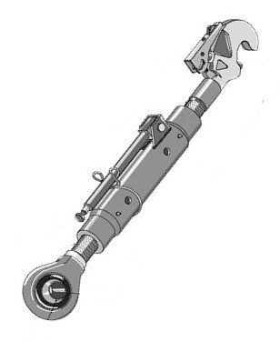 [DKWK 90 500 450] Derde punt CAT 3 - buis L = 400 mm - Haak cat 3 - kogelkop Ø 32,0 mm