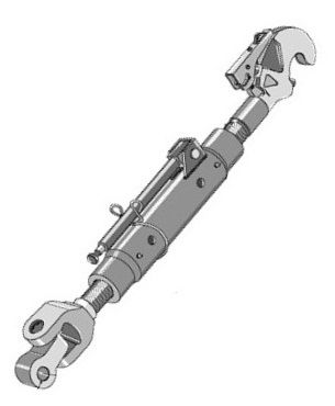 [DKWK 90 500 451] Derde punt CAT 3 - buis L = 400 mm - Haak cat 3 - gaffel Ø 32,0 mm