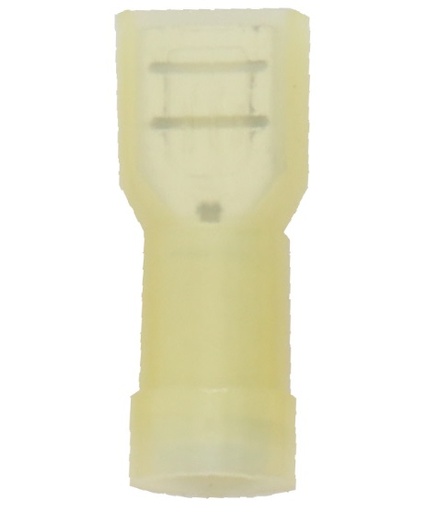 [ESPA35047A] Kabelschoen vlak 6,3 x 0,8 mm GEEL (100 st.)