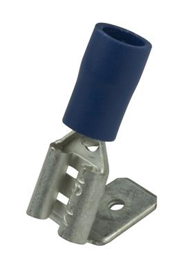 [ESPA35262] Soulier de cable plat 6,3 x 0,8 mm BLEU (100 pcs.)