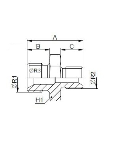 [FONT31.17.33.08 SP] Adaptateur M33-1,5+1/2"BSP X 1/2"BSP 