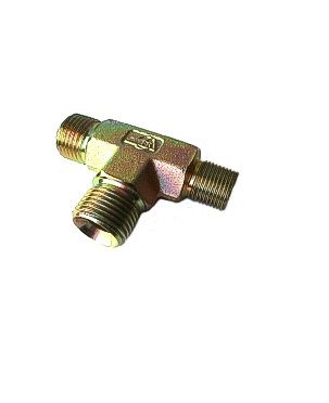 [FONT34.53.06.04] 3/8" BSP - 3/8" BSP - 1/4" BSP zijdelings