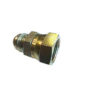[FONT50.50.06.06] 7/16" JIC manelijk  x 11/16" ORFS vrouwelijk
