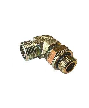 [FONT74.05.06.06] 11/16" ORFS X 3/8" BSP instelbaar - 90°