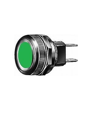 [HELL2AA001200-141] Lampe témoin vert - Ø 17,5 mm - W2 x 4,6 - 1,2 w