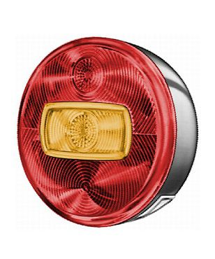 [HELL2SE001679-051] Achterlicht - pinker - stop - stand - plaat - Ø 115 x 58