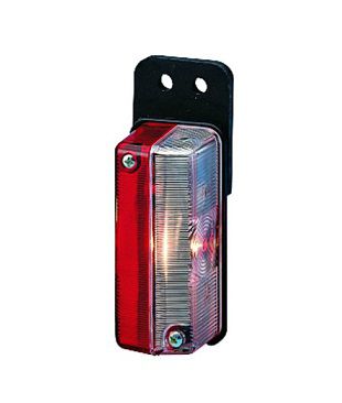 [HELL2XS005020-011] Markeerverlichting - 4 w BA9S - 116 x  42 x 43 - kristal - rood