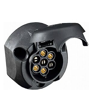 [HELL8JB001943-003] Prise 7 Pôles 12V -  racordement par vis - (PVC)