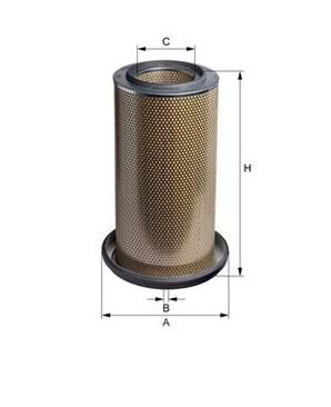 [HENGE281L] Filtre à air ext. ( Filtre int. E117LS)