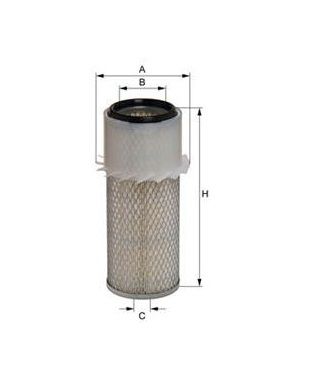 [HENGE565L] Filtre à air ext. ( Filtre int. P141278,P120949)