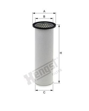 [HENGE568LS] Filtre a air int.  ( Filtre ext. E568L)