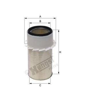 [HENGE696L] Filtre à air ext. ( Filtre int. E696LS,P133138)