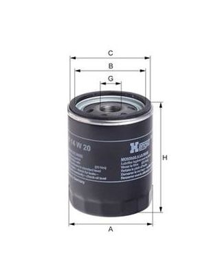 [HENGH14W20] Filtre à huile