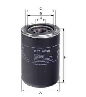 [HENGH17WD02] Filtre à huile                   (Filtre hydraulique)