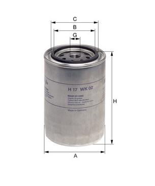 [HENGH17WK02] Filtre à carburant
