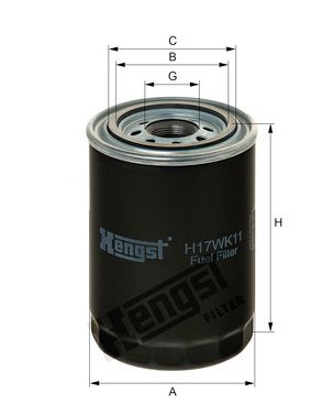 [HENGH17WK11] Filtre à carburant