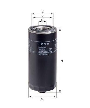 [HENGH18W01] Filtre à huile ou Filtre hydraulique
