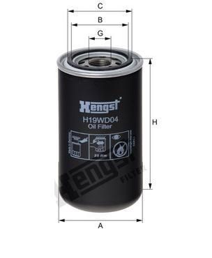 [HENGH19WD04] Hydrauliekfilter