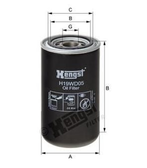 [HENGH19WD05] Filtre hydraulique