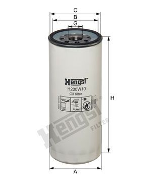 [HENGH200W10] Filtre à huile