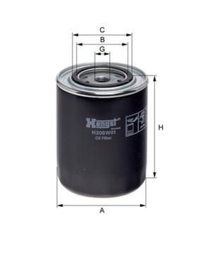 [HENGH208W01] Filtre à huile