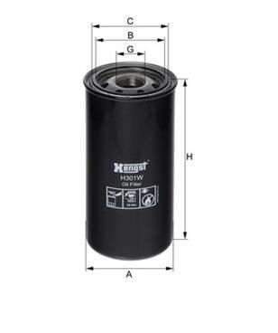 [HENGH301W] Oliefilter