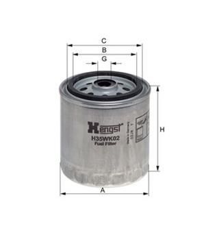 [HENGH35WK02 D87] Filtre à carburant