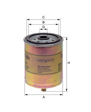 [HENGH81WK01] Filtre à carburant