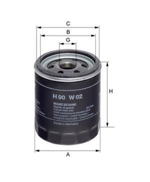 [HENGH90W02] Oliefilter