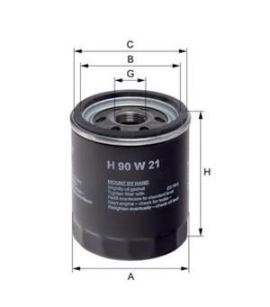 [HENGH90W21] Oliefilter