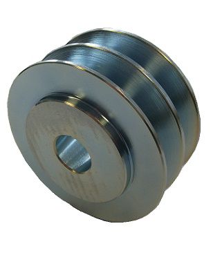 [ISKR16906186] Poulie double - courroie 13 mm - Ø 75 mm